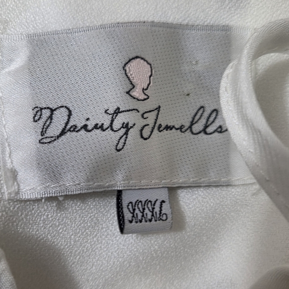 Dainty Jewells Floral Polka Dot Chiffon Midi Dress - Picture 10 of 11